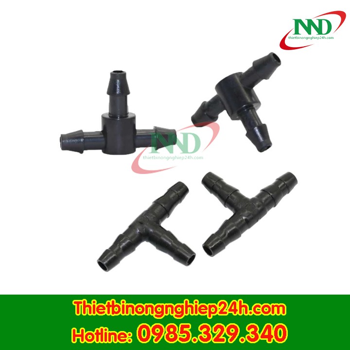 Chia T nhánh ống 6mm 3 đầu kết nối dây 6mm tưới nhỏ giọt - PHỤ KIỆN TƯỚI GIÁ SỈ
