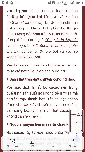 500GRAM BỘT CACAO NGUYÊN CHẤT DAKLAK