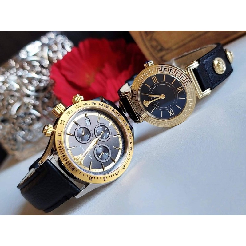 Đồng hồ Versace Classic Chrono + Tribute Case nam: 42mm-Case nữ: 35mm