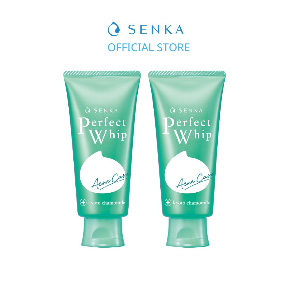 Bộ 02 Sữa rửa mặt dành cho da mụn Senka perfect whip acne care 100g | BigBuy360 - bigbuy360.vn