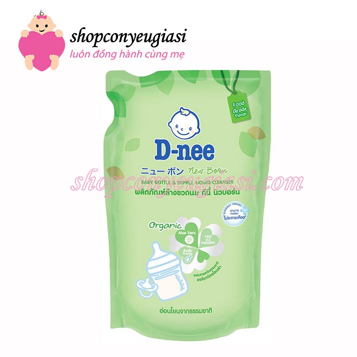 [Mã MKBC245 giảm 8% đơn 400K] Nước Rửa Bình Sữa Dnee Organic 600ml