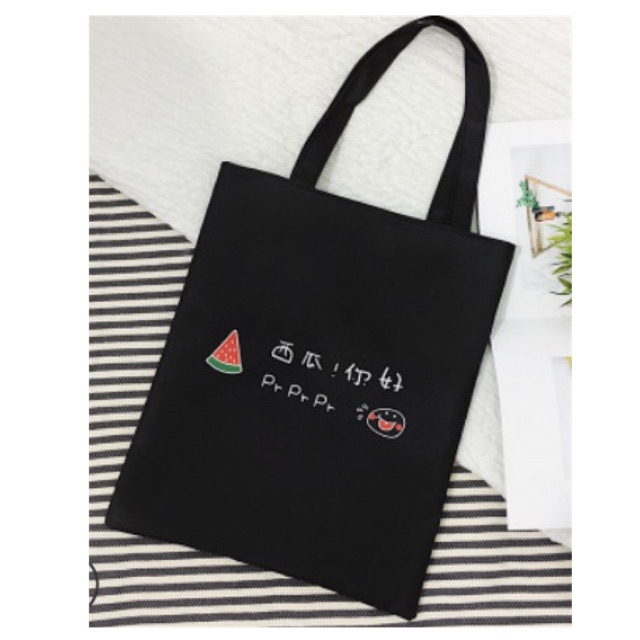 Túi tote hoa quả & chữ 💓🌈