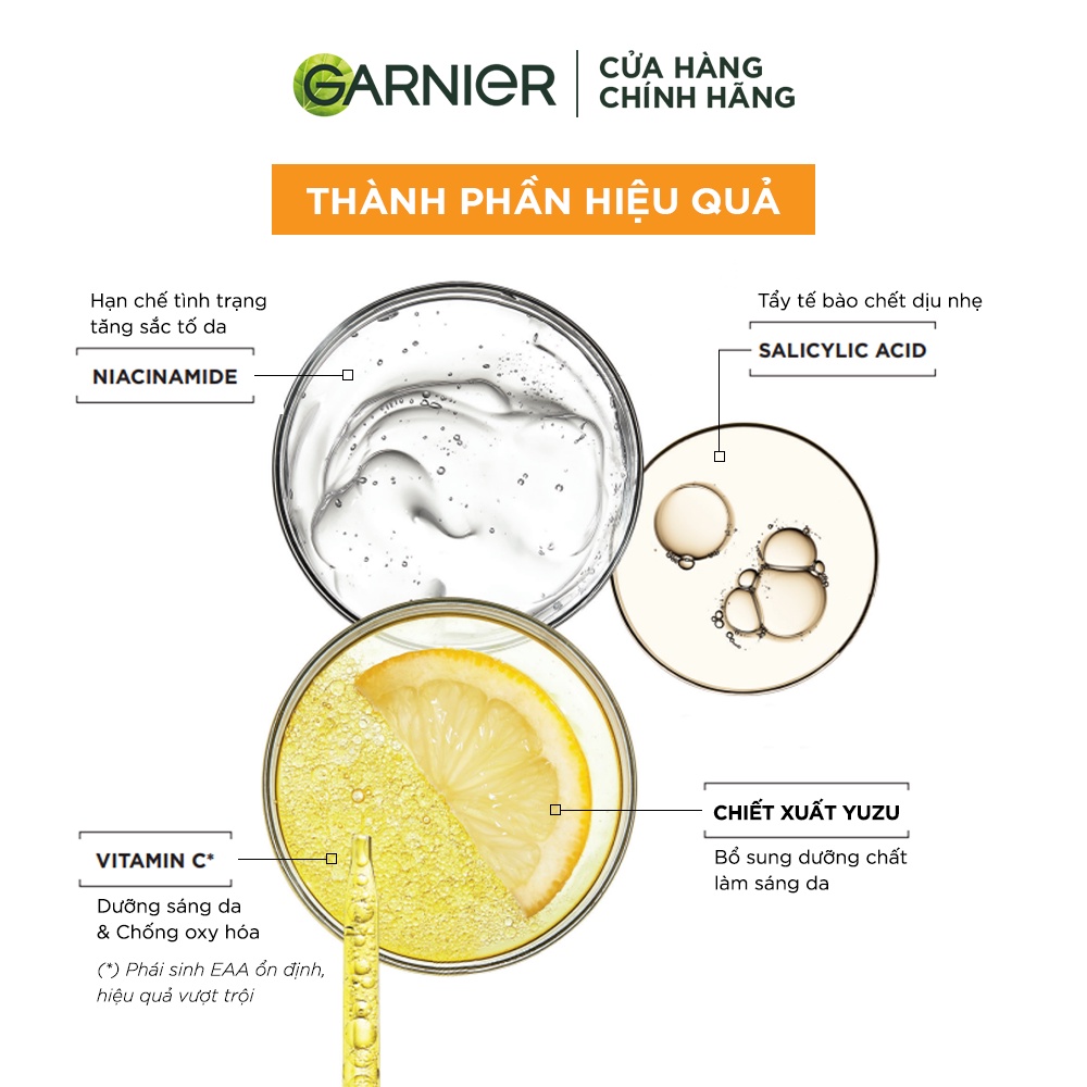 Tinh chất serum sáng da, giảm thâm mụn Vitamin C - Garnier Bright Complete 50ml | BigBuy360 - bigbuy360.vn