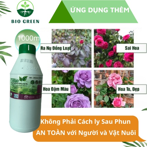 Phân bón hữu cơ vi sinh,chế phẩm sinh học bio,thuốc nấm sinh học,Phấn trắng, đốm đen, rỉ sét, thán thư- 1L
