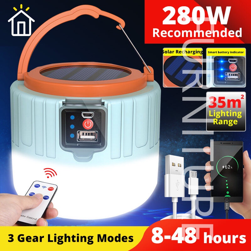 Đèn Lồng Cắm Trại SA2200 Có Thể Sạc Lại Tiện Dụng