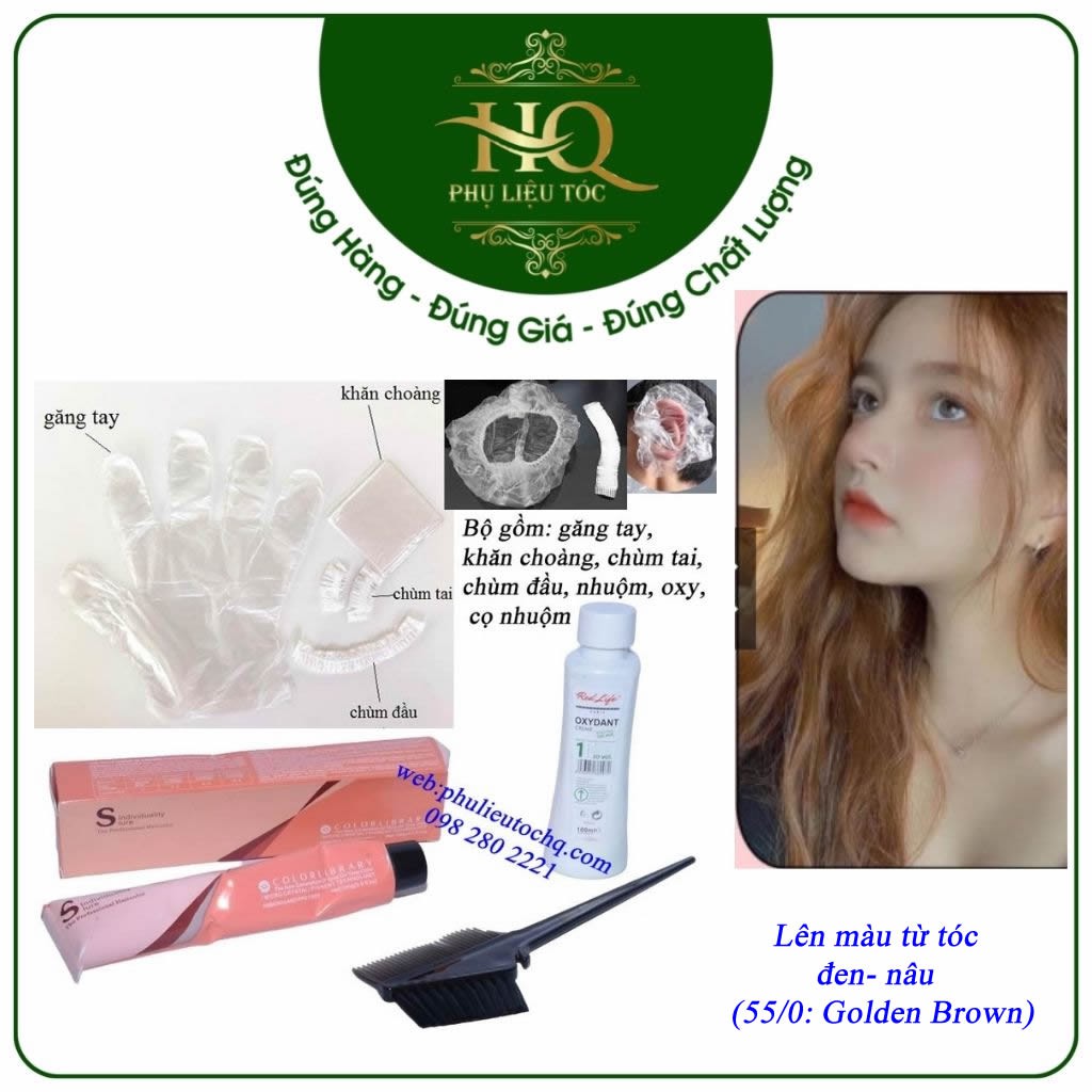 Thuốc nhuộm tóc màu nâu vàng