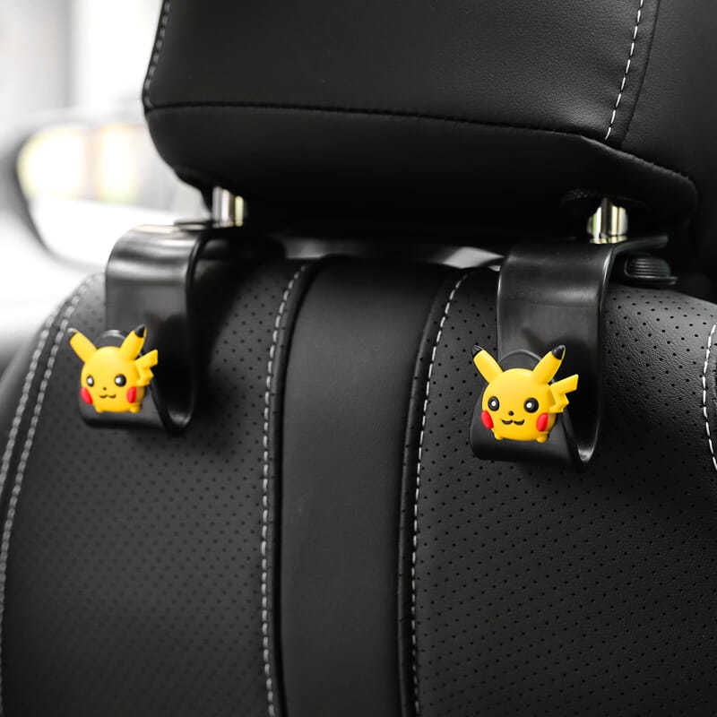 Set 4 Móc Treo Đồ Đa Năng Gắn Sau Ghế Xe Hơi Kiểu Hoạt Hình Xinh Xắn