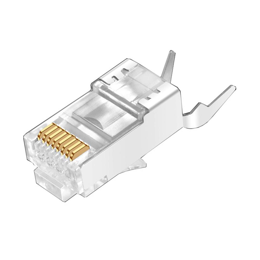 Đầu nối RJ45 được che chắn bằng kim loại CAT7 Đầu cắm mô-đun - Đầu nối mạng Ethernet cáp RJ 45 Cat 7 8P8C