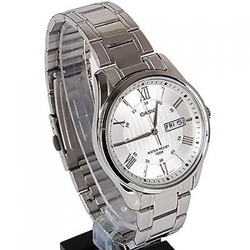 Đồng hồ nam Casio chính hãng MTP-1384D, dây kim loại