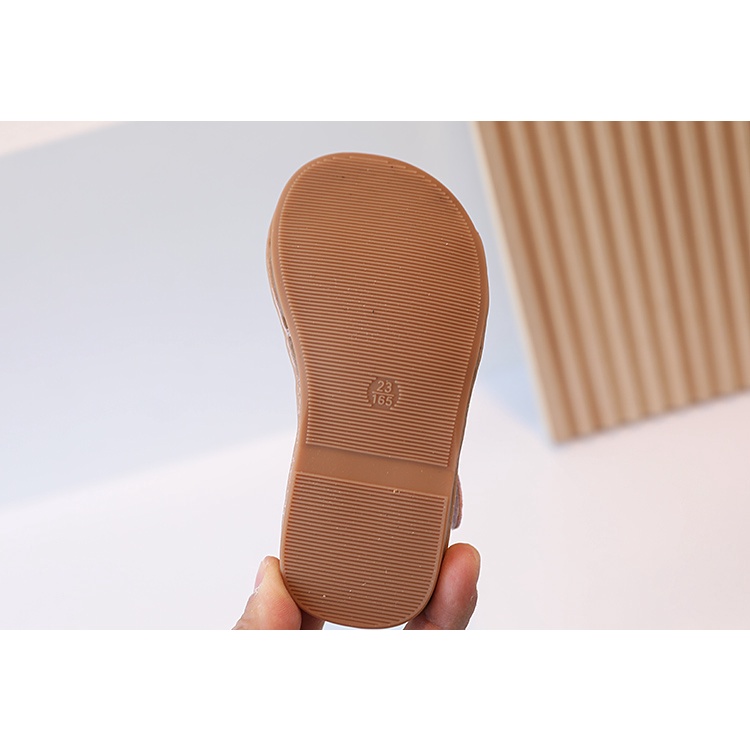 Giày Đế Mềm Màu Trơn Dễ Phối Đồ Hợp Thời Trang Cho Bé Gái 2-8 Tuổi