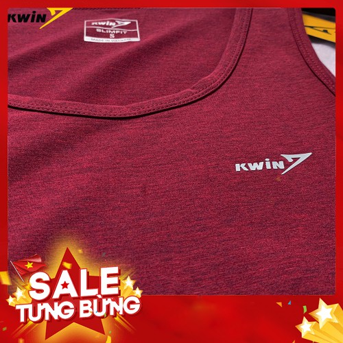 -HÀNG NHẬP KHẨU Áo ba lỗ nam KWIN chính hãng 2 màu trẻ trung, dáng thể thao ôm gọn, chất liệu mềm mại thoáng mát - Mã KT