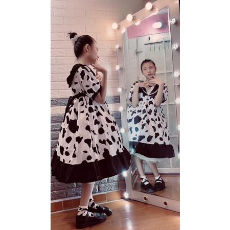 Váy lolita Bò sữa cho bé. Size đại. Ảnh thật.