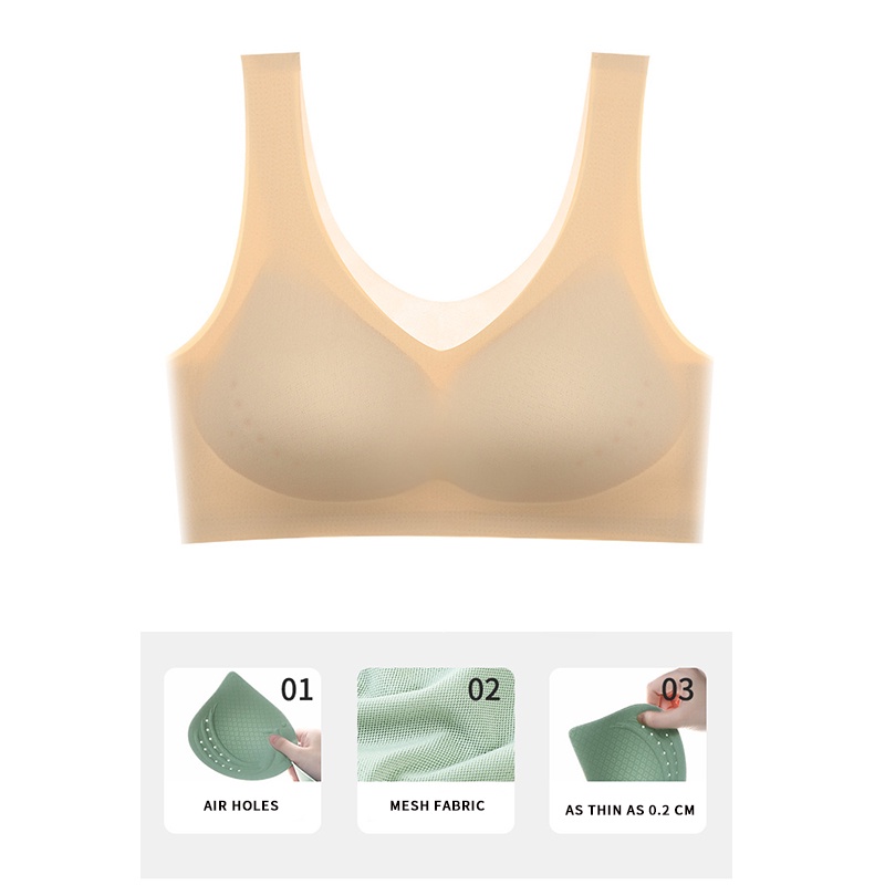 Áo ngực thể thao ZXYOUPING siêu mỏng không viền may