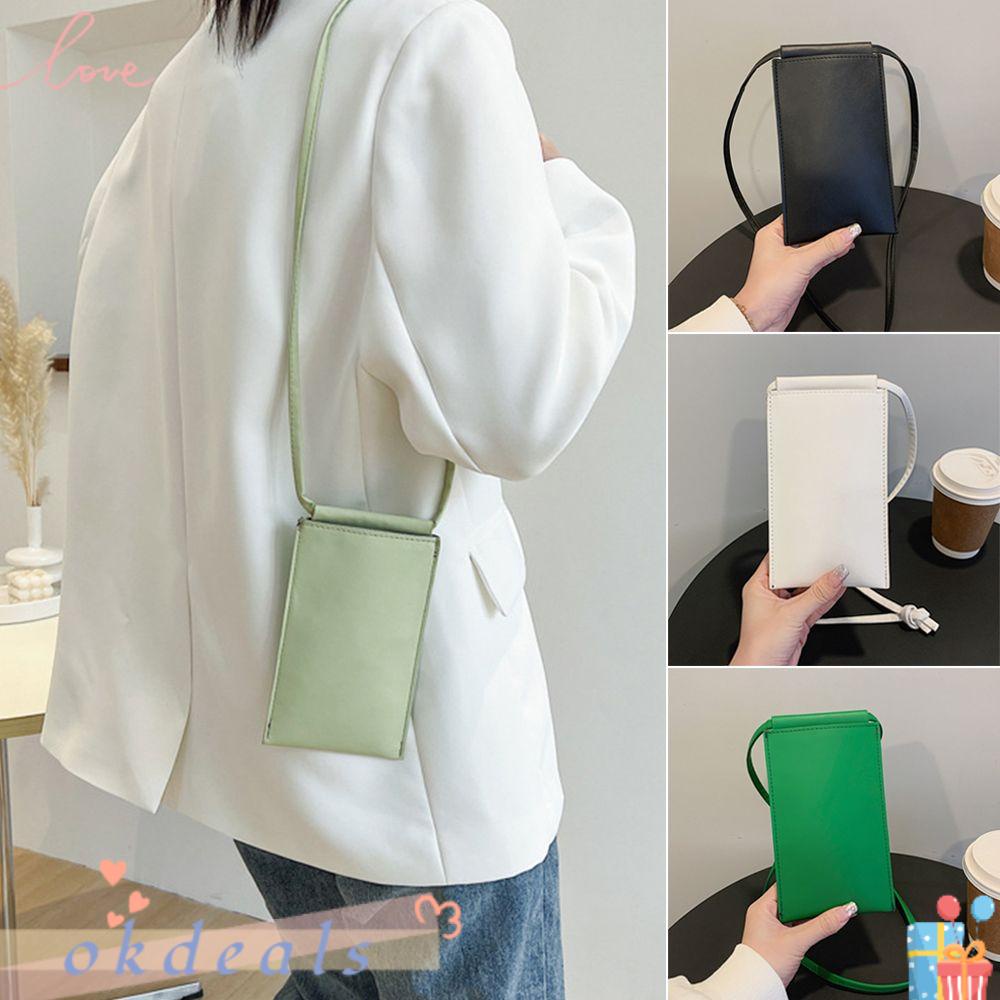 Túi Xách Đeo Chéo Màu Trơn Đơn Giản