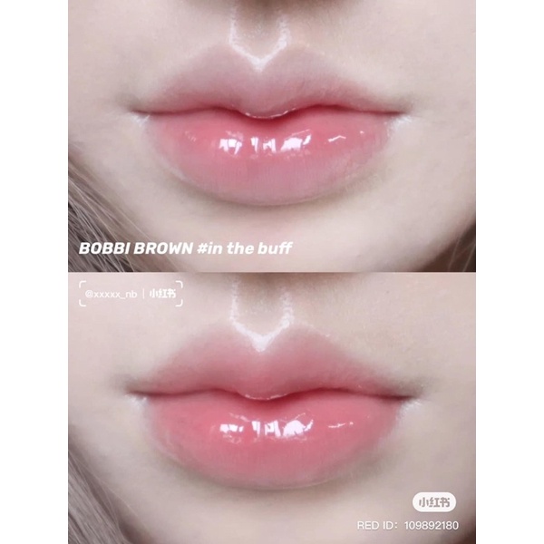 Son Bobbi Brown  Son bóng Bobbi Brown In the Buff Crushed Oil-Infused Lip Gloss fullsize 6ml màu cam đào