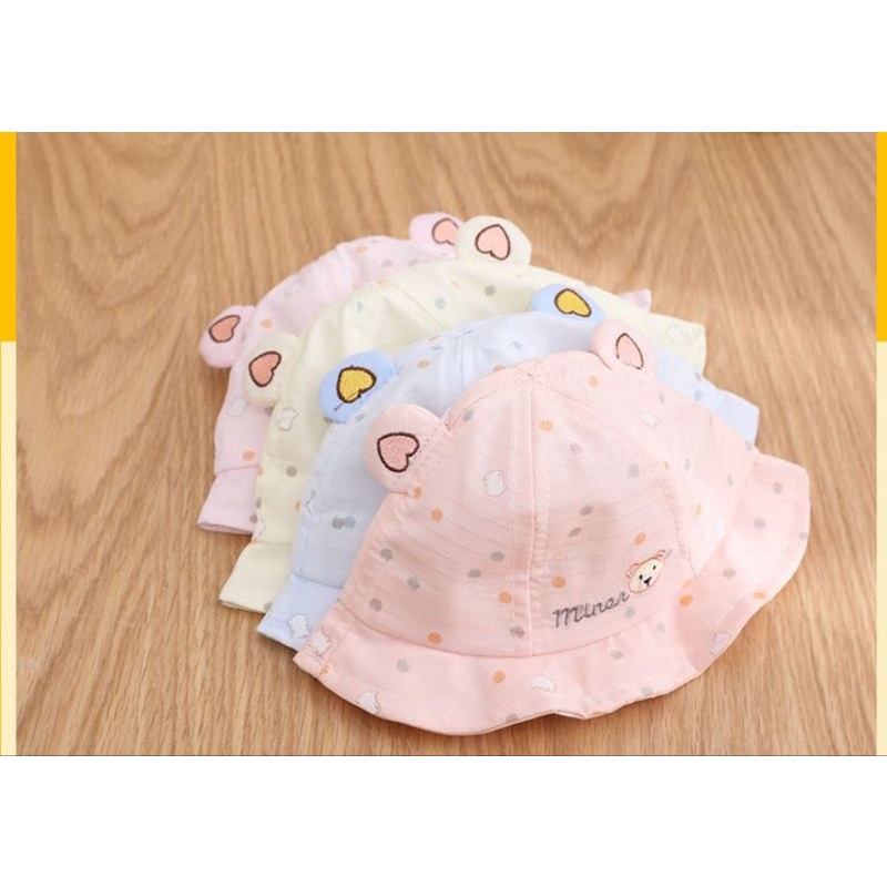 Mũ vành tròn gấu