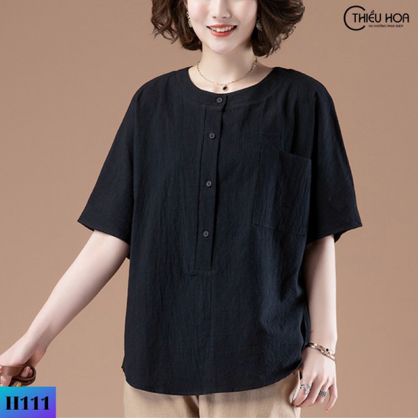 Áo Linen Công Sở Thanh Lịch Thiều Hoa H111