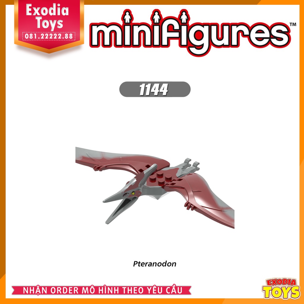 Xếp hình Minifigure Khủng Long Công viên kỷ Jura : Jurassic Park - Đồ Chơi Lắp Ghép Sáng Tạo - X0243