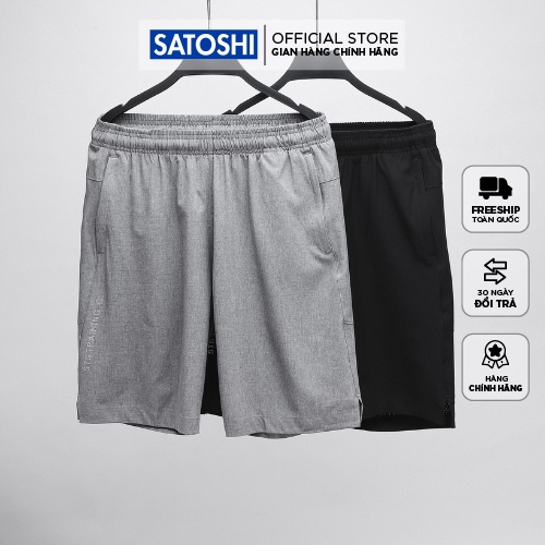 Quần short nam thể thao SAQS30 chất thun thoáng mát, phong cách trẻ trung |SATOSHI|