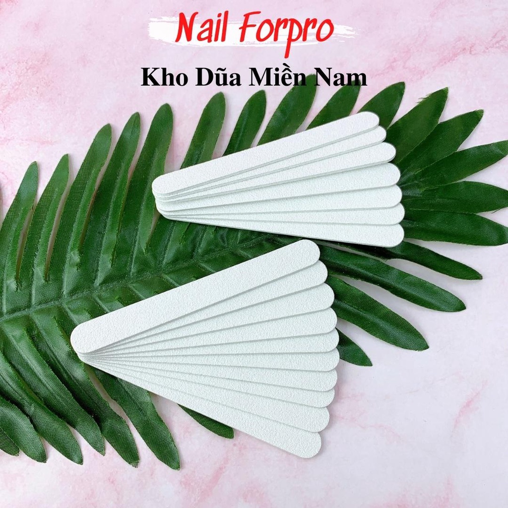 Dũa Móng Tay Mini Dũa Nhám Trắng Lõi Cứng 80/80