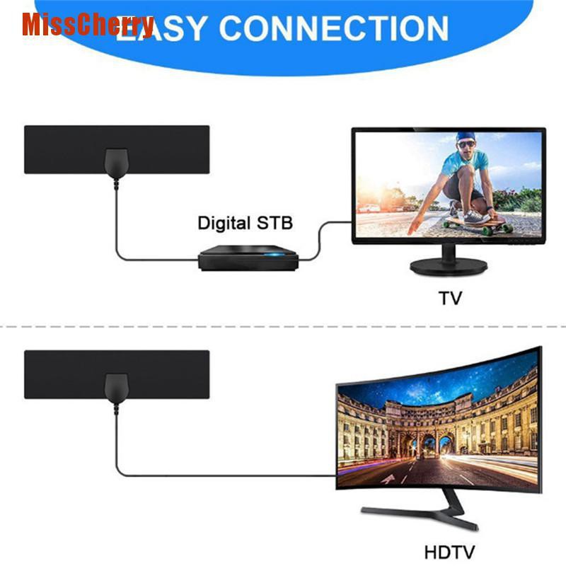 Ăng Ten Tv Kỹ Thuật Số Hd Dvb-T / Dvb-T2 Hdtv Kèm Cáp Đồng Trục