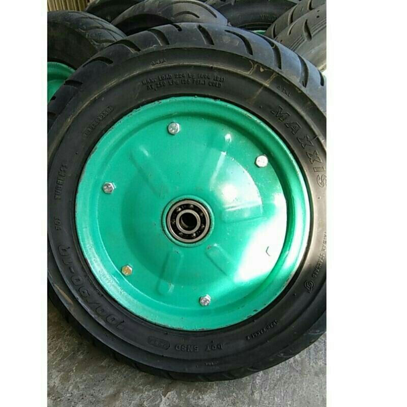 Bánh xe rùa số 8,bánh xe máy trộn/ bánh xe tự chế.