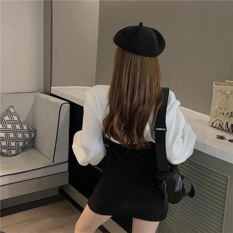 COZOK Đầm tay dài dáng ôm phong cách Hàn Quốc