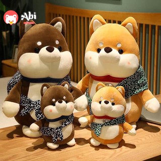 Gấu bông chó Shiba Nhật cao cấp đeo túi dễ thương vải nhung co dãn 4 chiều siêu mềm mịn