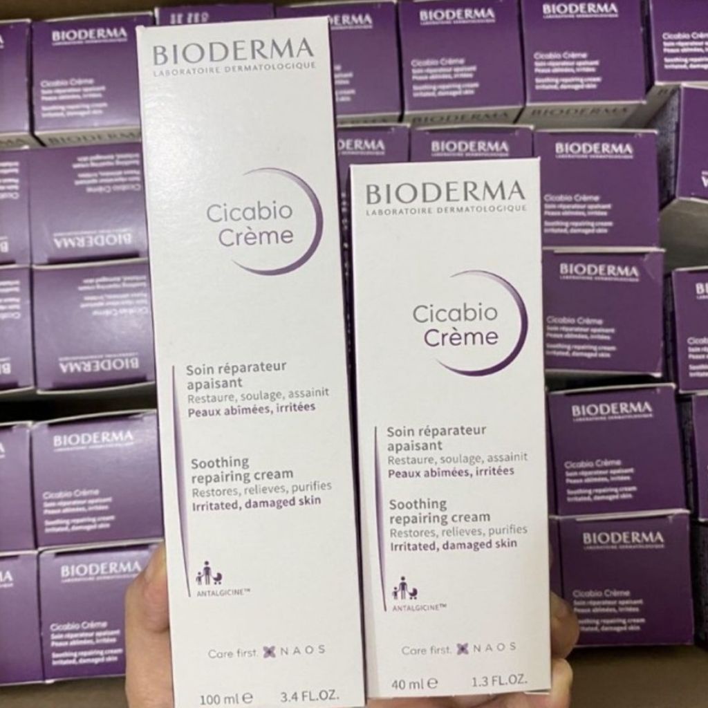 Kem Dưỡng Bioderma Cicabio Crème (Màu Tím)