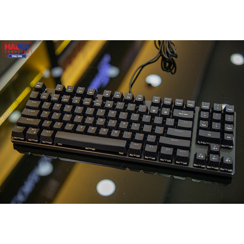 Bàn phím cơ Edra EK389 thiết kế TKL độc đáo kết hợp với cụm phím số tích hợp, siêu bền