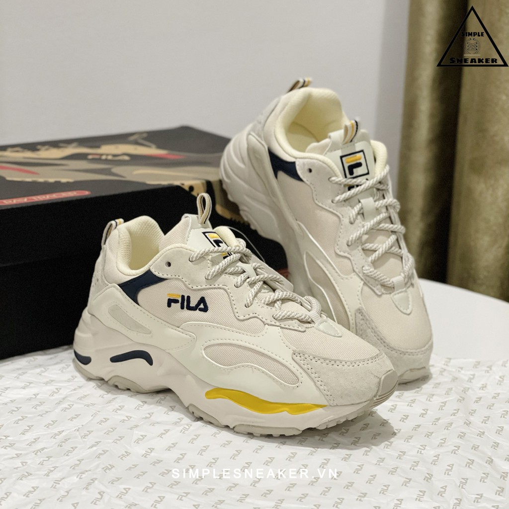 Giày Fila Ray Tracer Chính Hãng FREESHIP Fila Korea Ray Tracer Yellow - Giày Sneaker Thể Thao Nữ Fila - Simple Sneaker