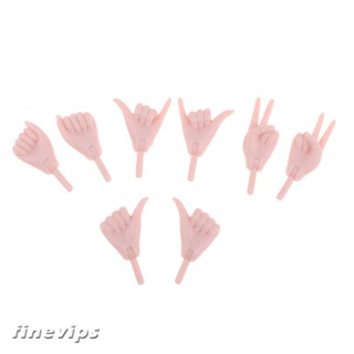 Bộ 4 cặp mô hình bàn tay thay thế cho búp bê 1/6 BJD xinh xắn tiện dụng