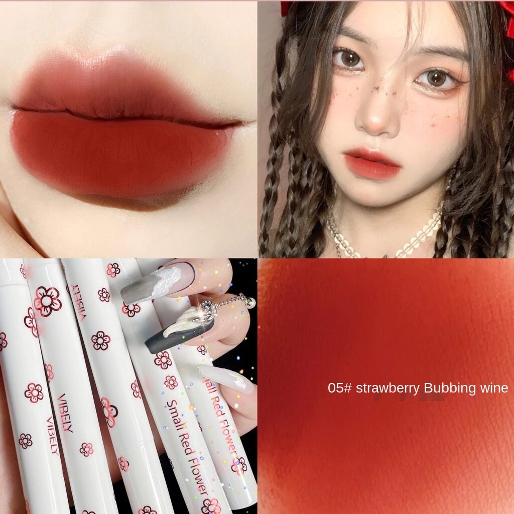[Hàng mới về] Son môi dạng lỏng Vibely thiết kế họa tiết bông hoa nhỏ dễ thương  | BigBuy360 - bigbuy360.vn