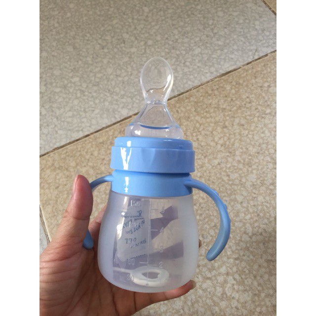 Núm thìa silicon cho bình sữa cổ rộng Lansioh, Pigeon, Toom, …