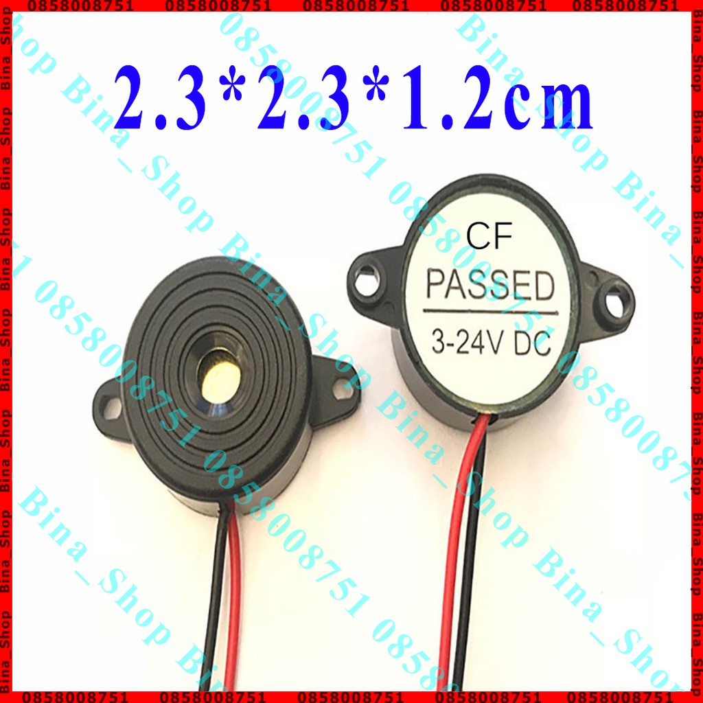 Còi báo động DC 3V-24V dây dài 10cm