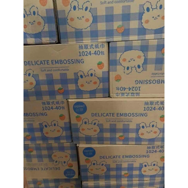 1 Gói Giấy Ăn Thỏ Trắng Siêu Mịn Siêu Dai Giấy Ăn Rút Hình Thỏ - T2K Max