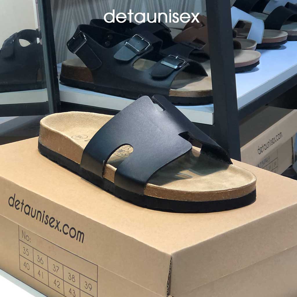 Dép chữ H nam nữ cực xinh và cá tính với chất liệu đế trấu Birken DETAUNISEX - DETA14