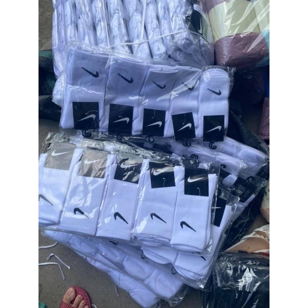 Tất thể thao nam nữ cổ cao nhiều màu vớ unisex cổ cao in logo thời trang