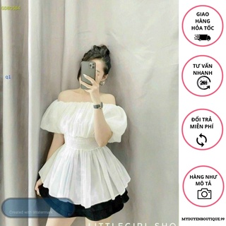Áo trễ vai nhúng eo form đẹp