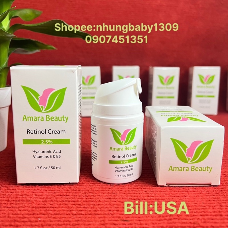 Amara Retinol 2.5 % ,Axit Hyaluronic ,vitamin E &amp; B5