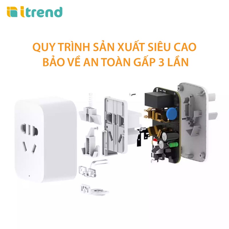 (*)GIAO HỎA TỐC Ổ CẮM Thông Minh điều khiển qua Wifi Xiaomi Mijia Gen 2 (ZNCZ07CM)