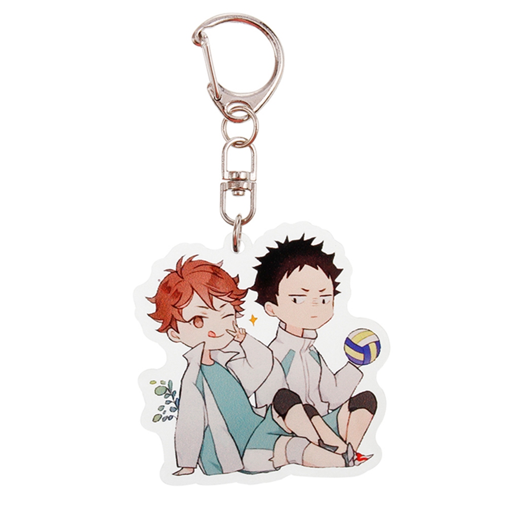 Móc khoá acrylic trong suốt hình nhân vật Haikyuu