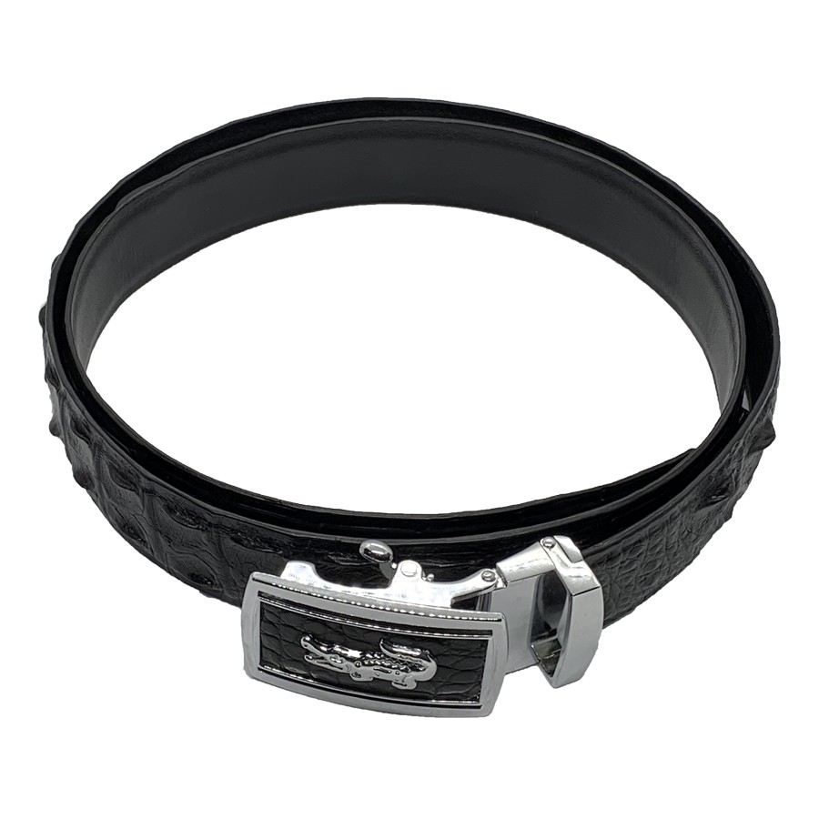 Dây Nịt Nam Da Cá Sấu Tiến Công Màu Đen Bản Liền NHẬP MÃ [TCOS7223N] Giảm Ngay 20k - TCN1055