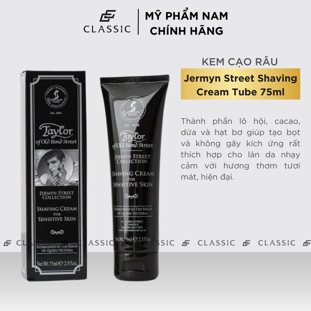 Kem Cạo Râu Taylor of Old Bond Street Shaving Cream Tube 75ml