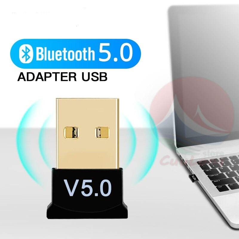 USB Bluetooth 5.0 bổ sung bluetooth cho máy tính để bàn, cho laptop bị hỏng bluetooth USB V5.0 CSR DONGLE