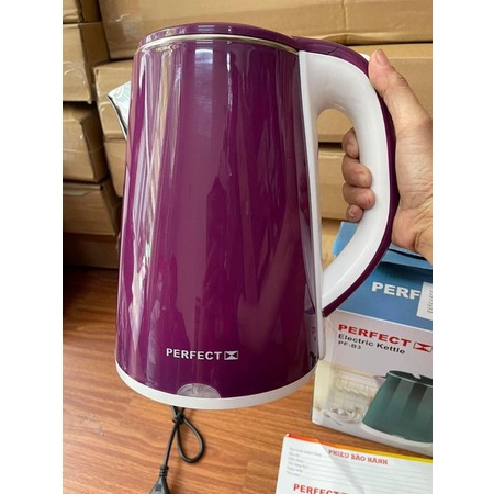 Ấm đun siêu tốc 2 lớp Inox 304 Perfect 2L2- Hàng chính hãng