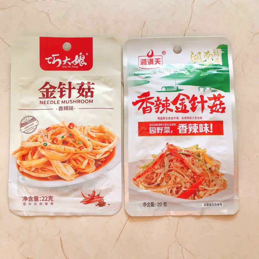 NẤM KIM CHÂM SỐT CAY / CHUA CAY GÓI 22 GRAM | BigBuy360 - bigbuy360.vn