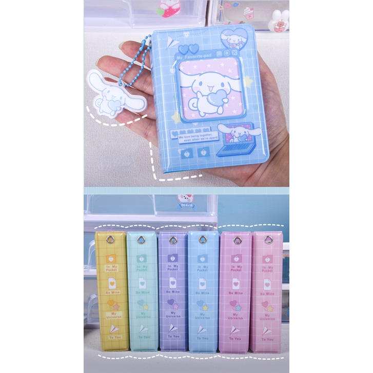 Album Ảnh 3 Inch Kèm Móc Khóa Hình Kuromi Melody Hello Kitty Sanrio Dễ Thương