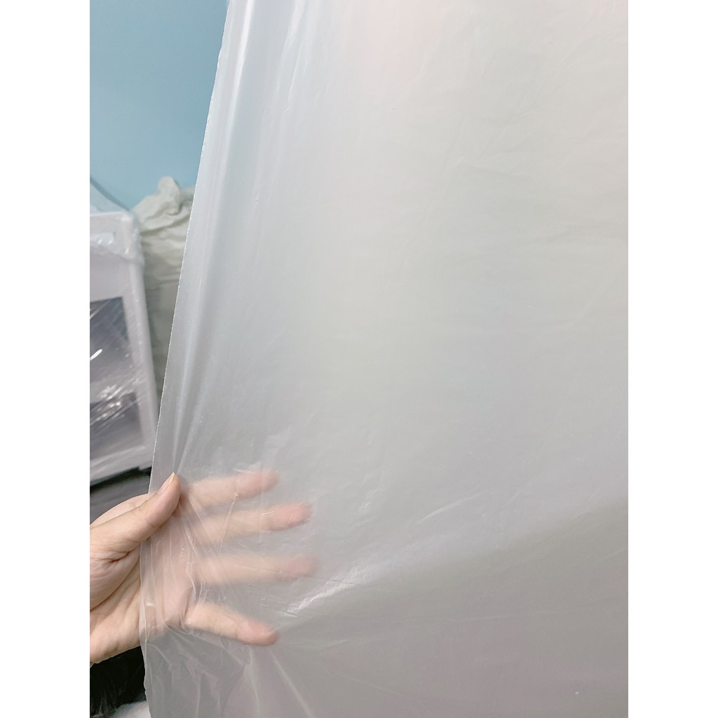Sấp nilong tắm trắng, trải giường 1,6m x 2m nặng 2,5kg tầm 35 tấm nilong siêu dai