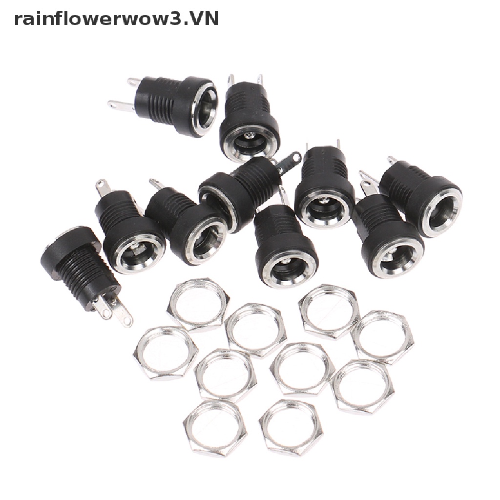 Set 10 Ổ Cắm Điện Dc Female 5.5mm * 2.1mm Chuyên Dụng